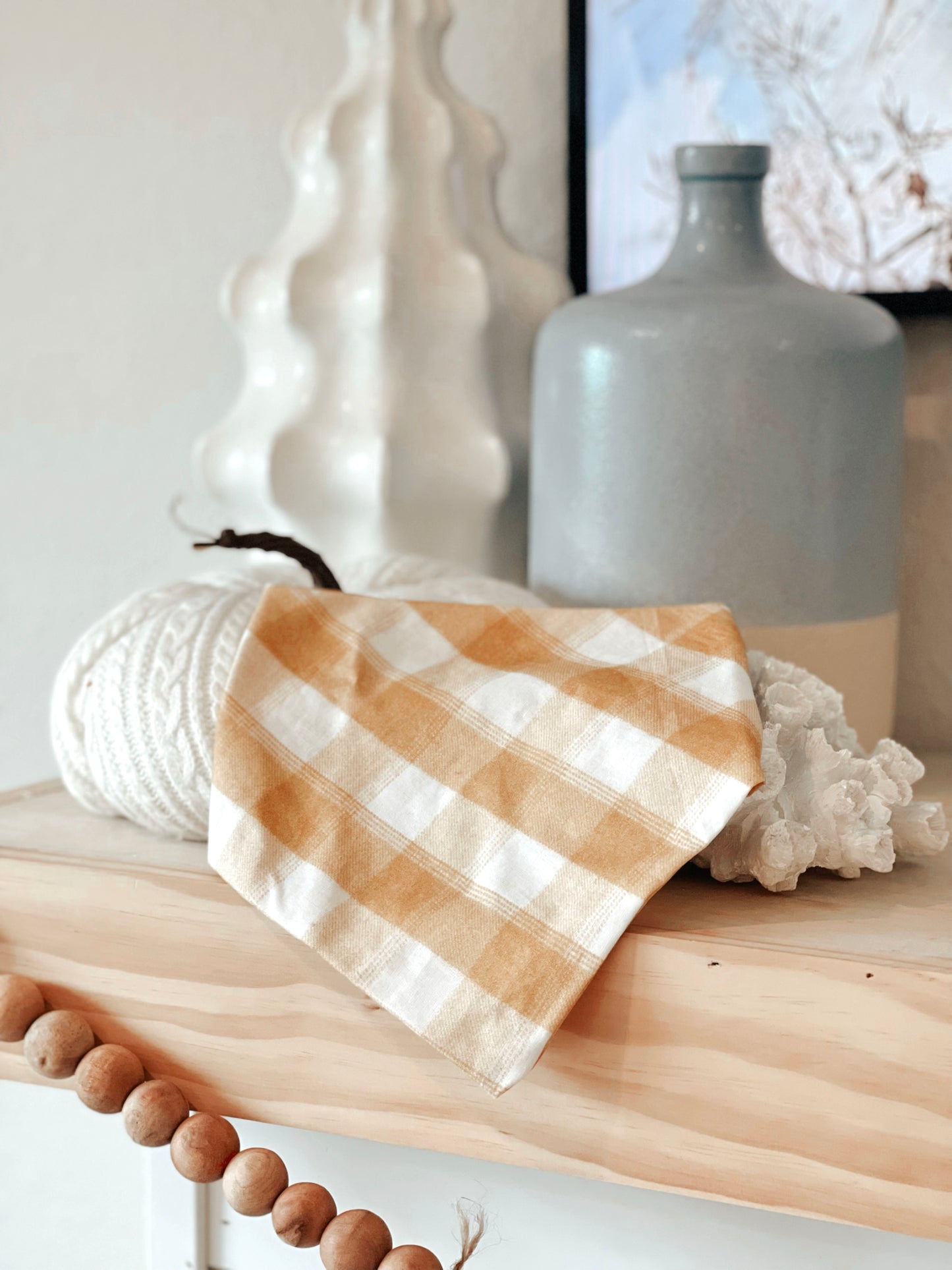 Sunflower Plaid Bandana